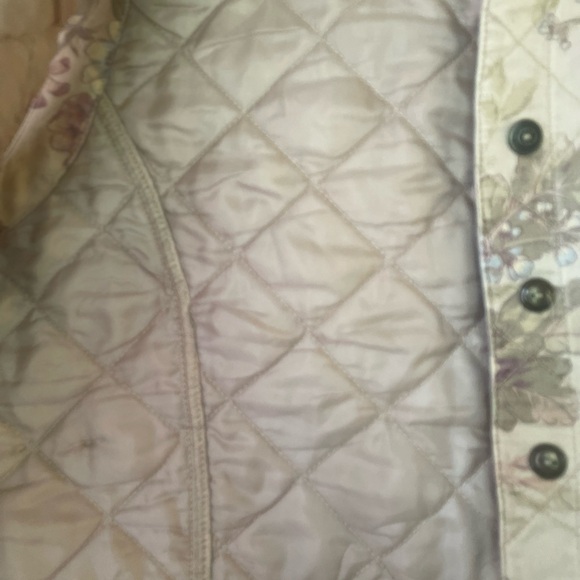 90s floral quilted floral vest - Picture 9 of 10